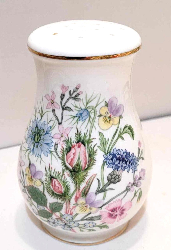 Aynsley Wild Tudor  Fine Bone China Sugar Shaker sifter salt pepper