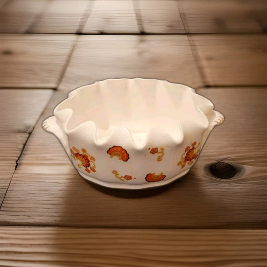 Minton oberon wavy edged bowl dish serving bowl 8" bone china England