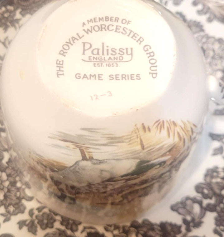 Royal Worcester Palissy Game Series Cup And Saucer English Game Birds