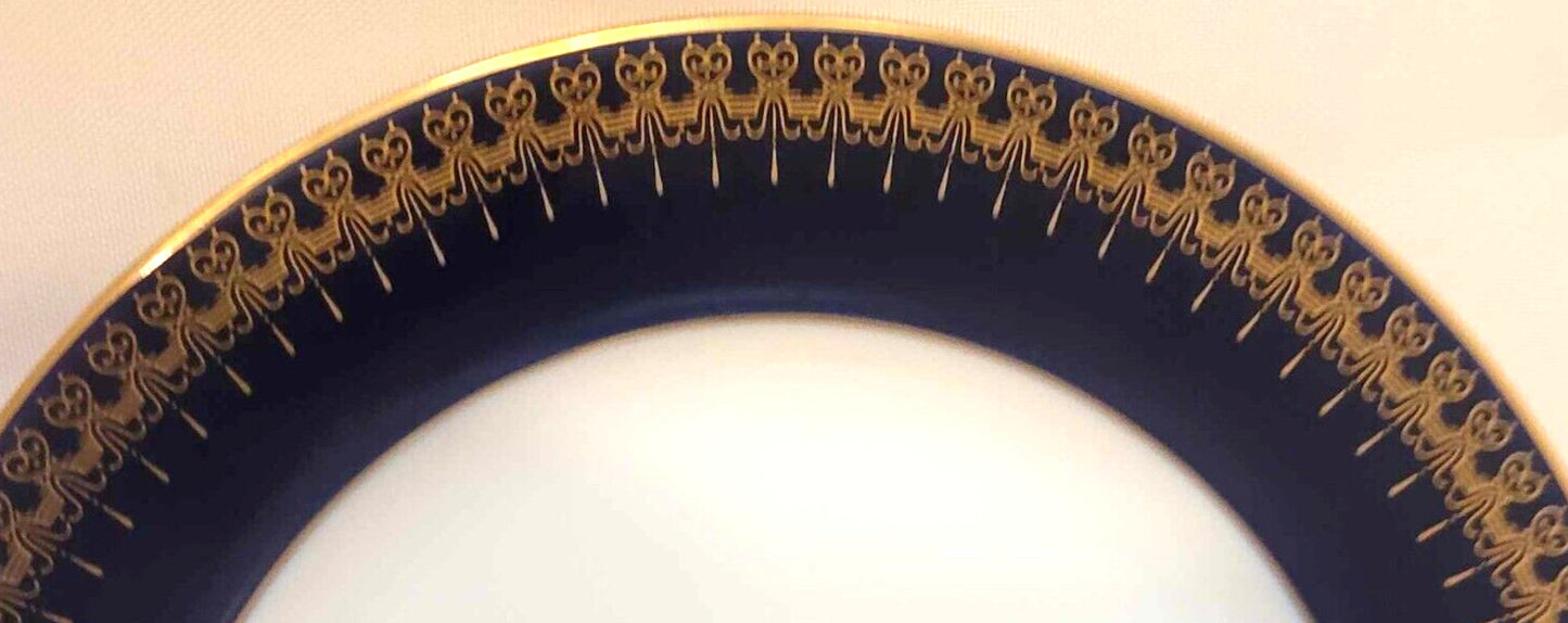 Mayfair Edition Cobalt Blue Gold Royal Romanov Collection Trio cup saucer plate