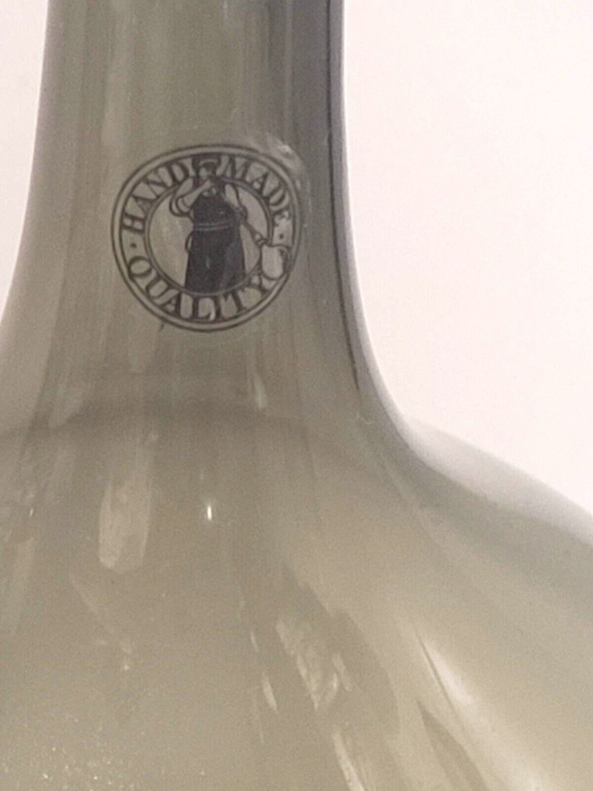 Flint Grey Johanna Jelinik Salong art glass vase 1990's Sweden IKEA