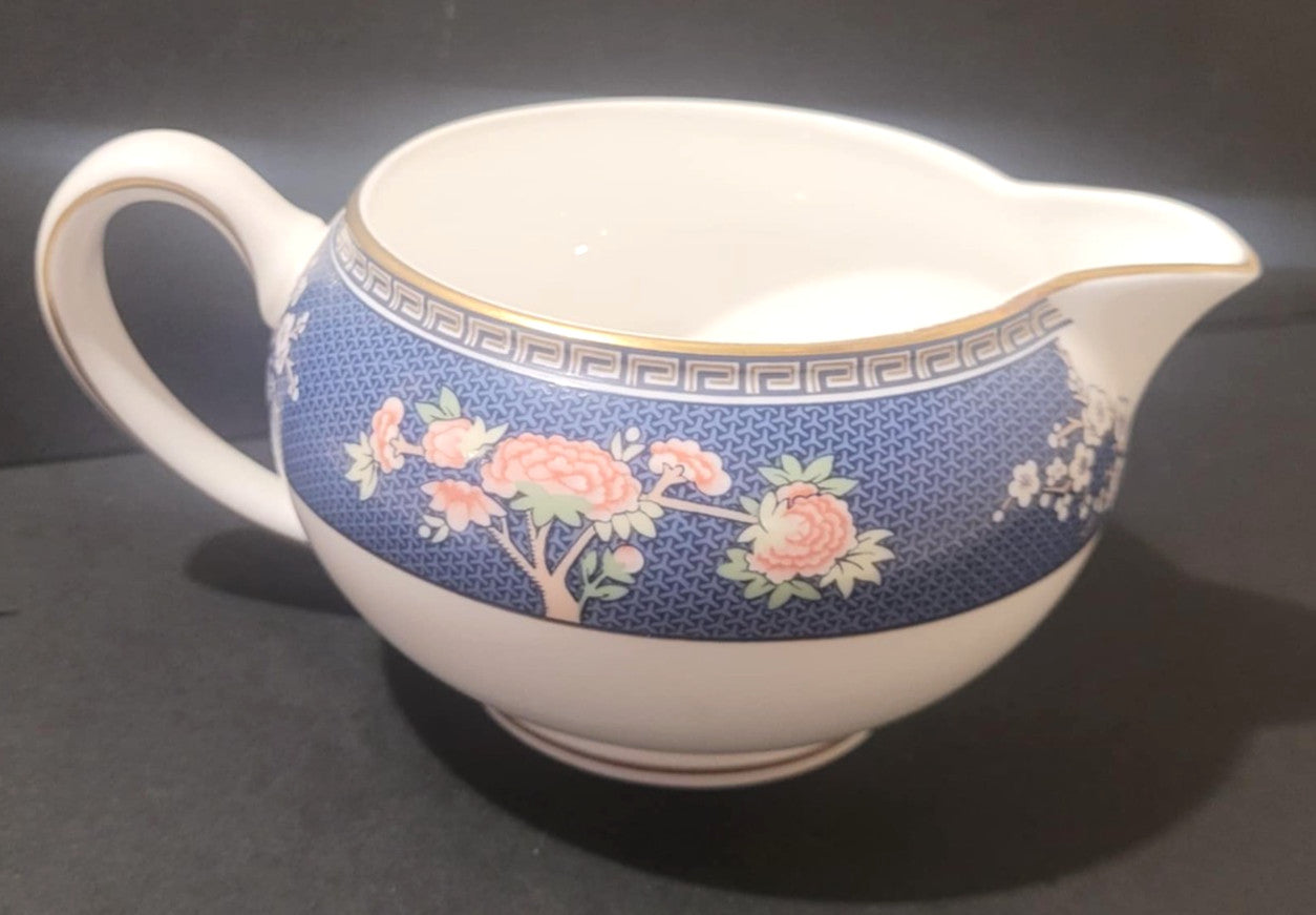 Wedgwood Blue Siam Squat Milk Jug creamer bone china England