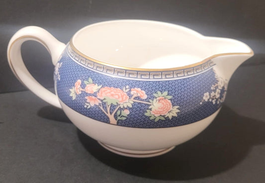 Wedgwood Blue Siam Squat Milk Jug creamer bone china England