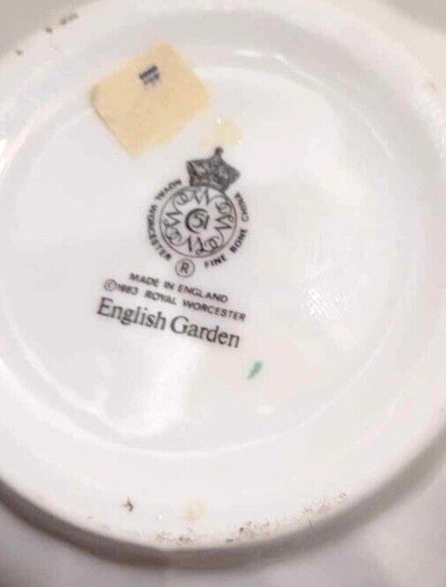 Royal Worcester English Garden creamer milk jug for coffee set