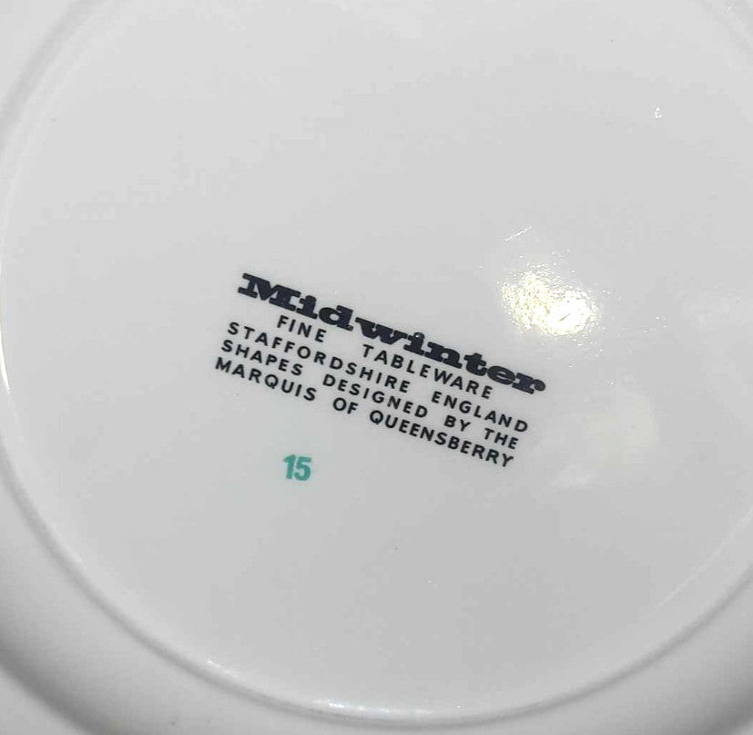 Midwinter Michaelmas Luncheon Plate 9" Jessie Tait Design 70's