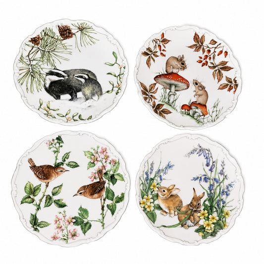 Royal Albert Country Walk Collection Bone China Plates four seasons full set