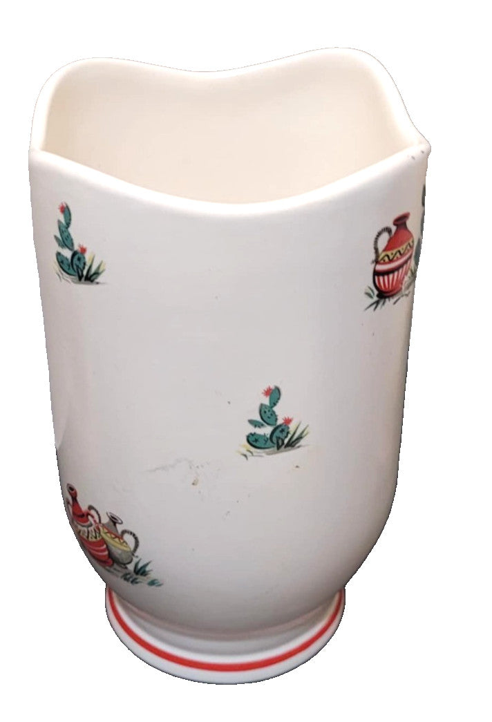Vintage Mid Century ‘Little Pedro’ Vase Crown Ducal Ware 6” 1950s kitsch cactus