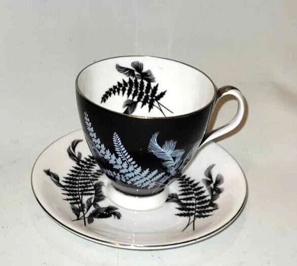 Royal Albert Night And Day coffee cup and saucer duo bone china England