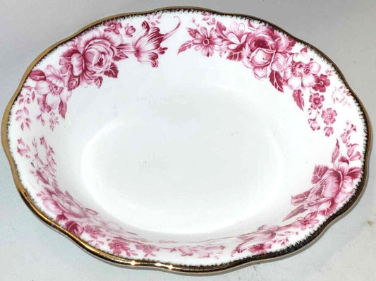 Royal Albert PARADISE RED oval Vegetable Bowl 9 1/8 Inches serving dish