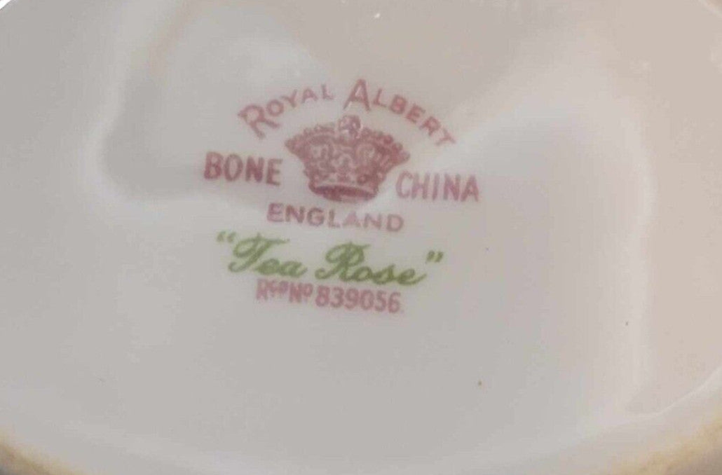 Royal Albert tea Rose twin handled Trinket dish candy dish