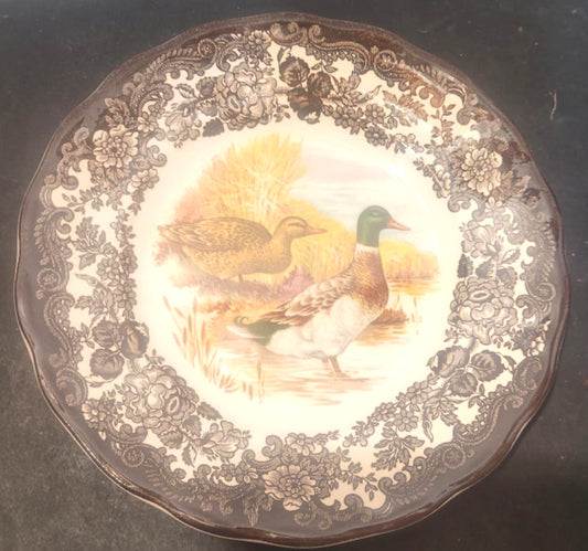 Royal Worcester Game Series Palissy plate tea side 6" duck