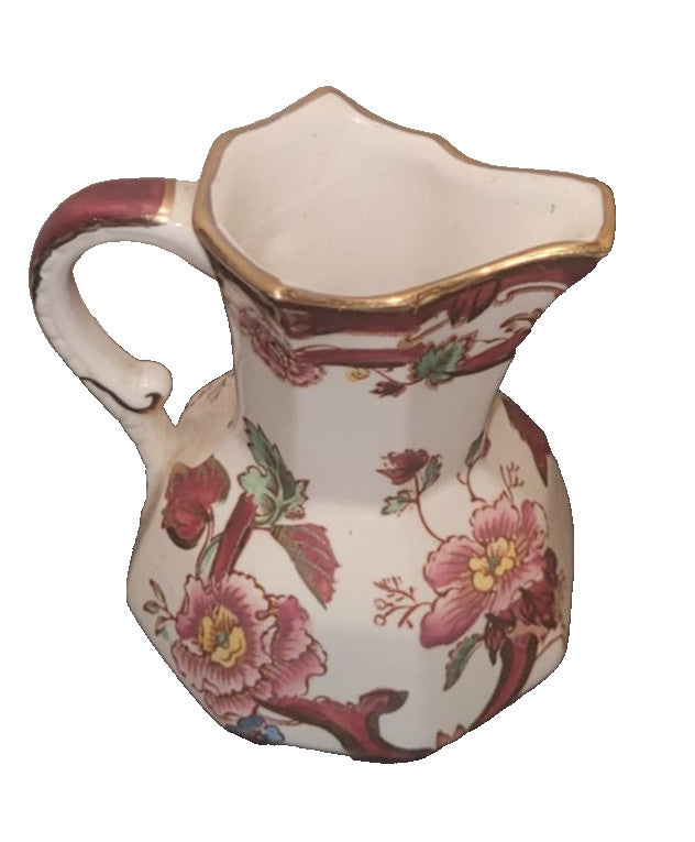 Vintage Mason's Ironstone Red Mandalay hydra Jug approx 3"