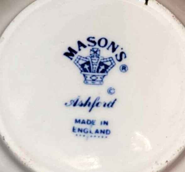 Masons Ironstone Ashford blue cereal dessert bowl 6"