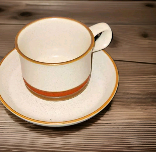 Denby Pottery POTTERS WHEEL TEACUP & SAUCER