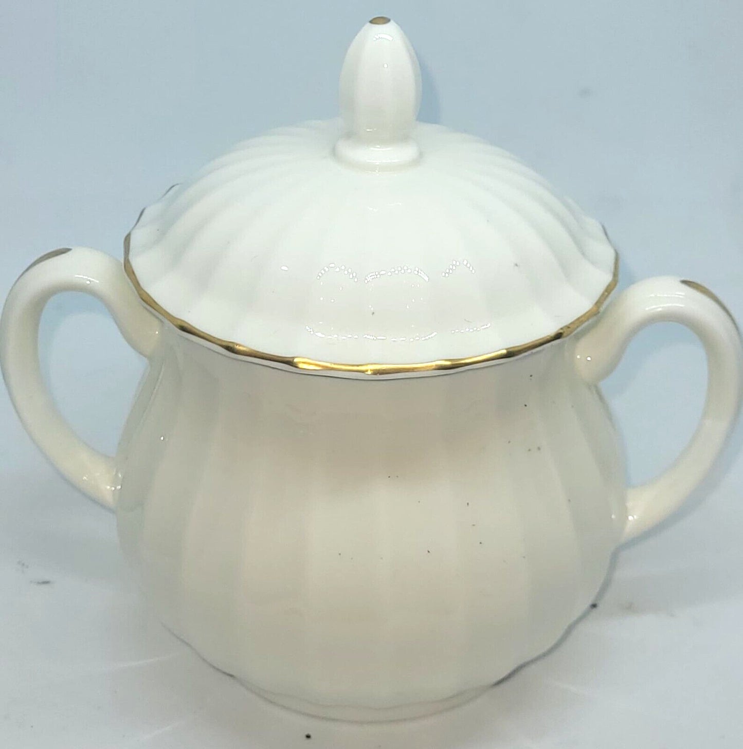 Royal Worcester Strathmore LIDDED TWIN HANDLED SUGAR BOWLPRESERVE POT Small