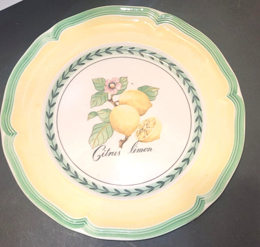 Villeroy & Boch  French Garden Valence Citrus Limon Salad Plate 8 1/8"