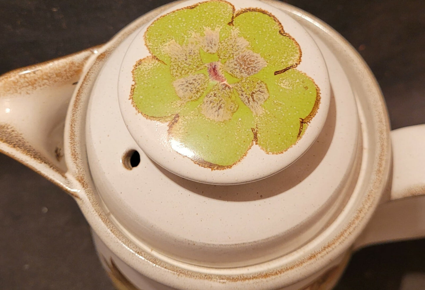 Denby Troubadour Coffee Pot 2.25 Pints Stoneware Vintage British