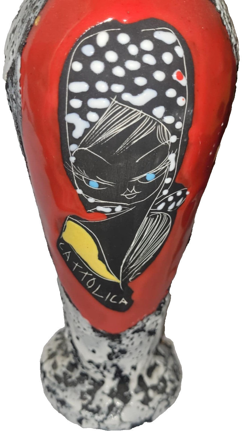 Vintage Retro Mid Century Italian Lava Rock Glaze jug ewer  San Marino Italy