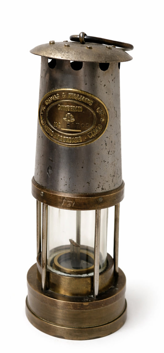 Thomas & Williams Cambrian Miners Lamp – Aberdare – No.181798 – Vintage