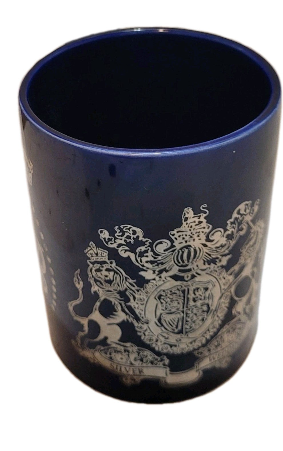 Portmeirion Queen Elizabeth II 1972 Silver Wedding Mug British royalty