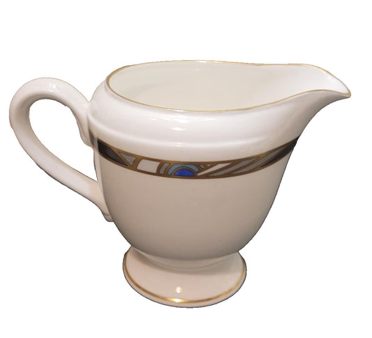 Royal Worcester Raffles creamer milk jug bone china England Art deco pattern