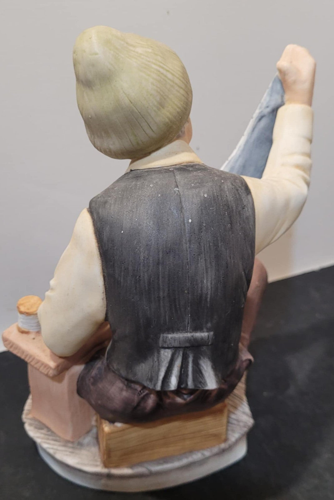 Vintage Porcelain Tailor Figurine – Capodimonte Style, Hand-Painted, Italy