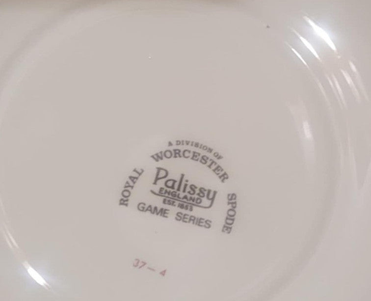 Royal Worcester Game Series Palissy plate tea side 6" grouse
