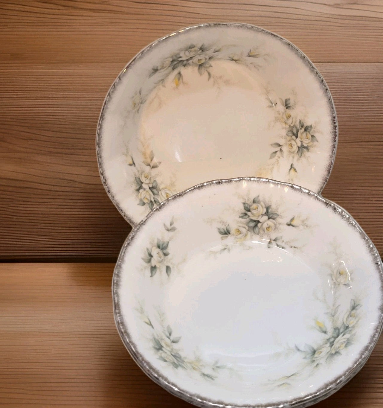 Royal Albert Paragon first Love bone china  fruit saucers 5.25" x3