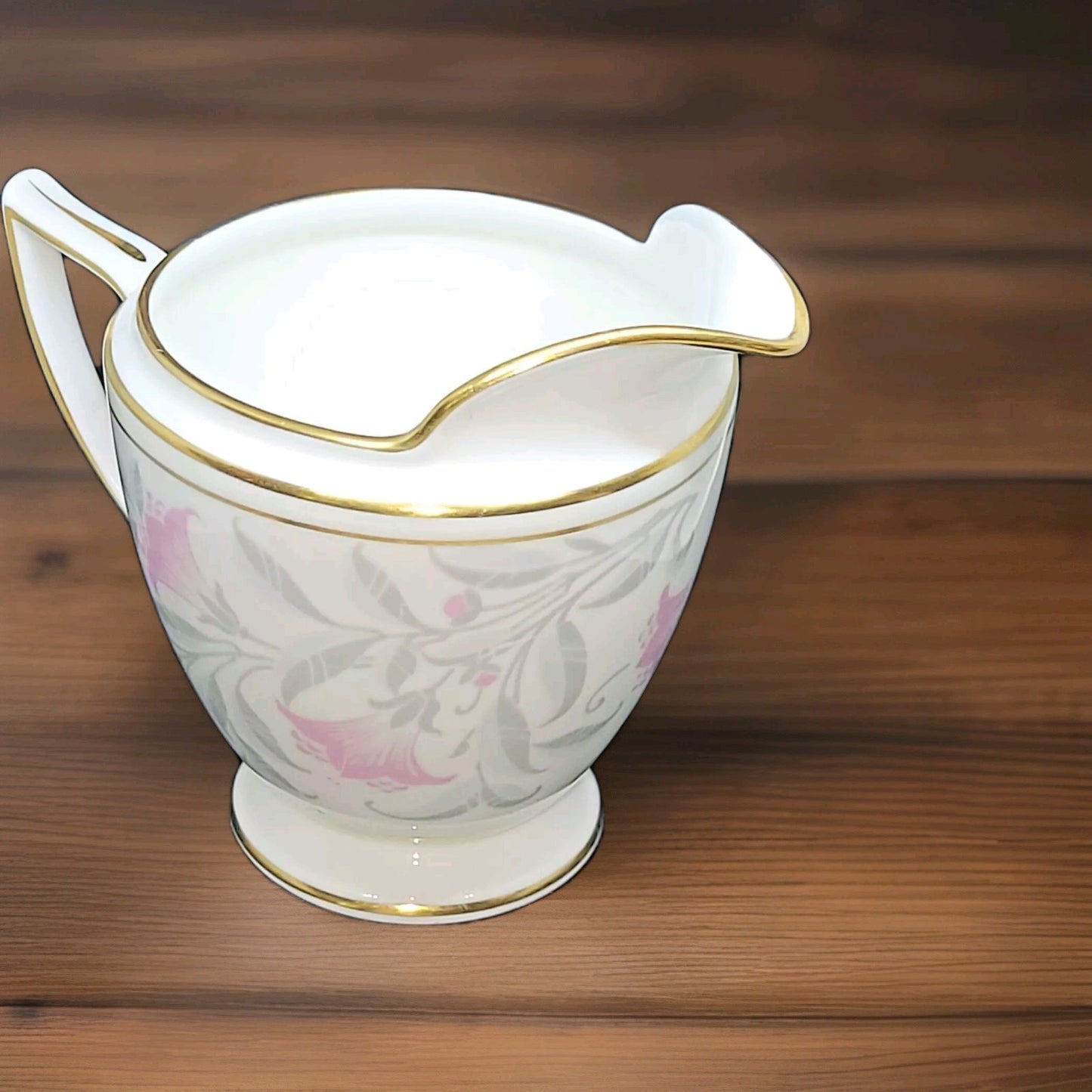Minton Petunia Creamer milk Jug Designed By John Wadsworth bone china England