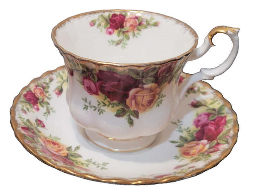 Royal Albert Old Country Roses Coffee Cup And Saucer england backstamp