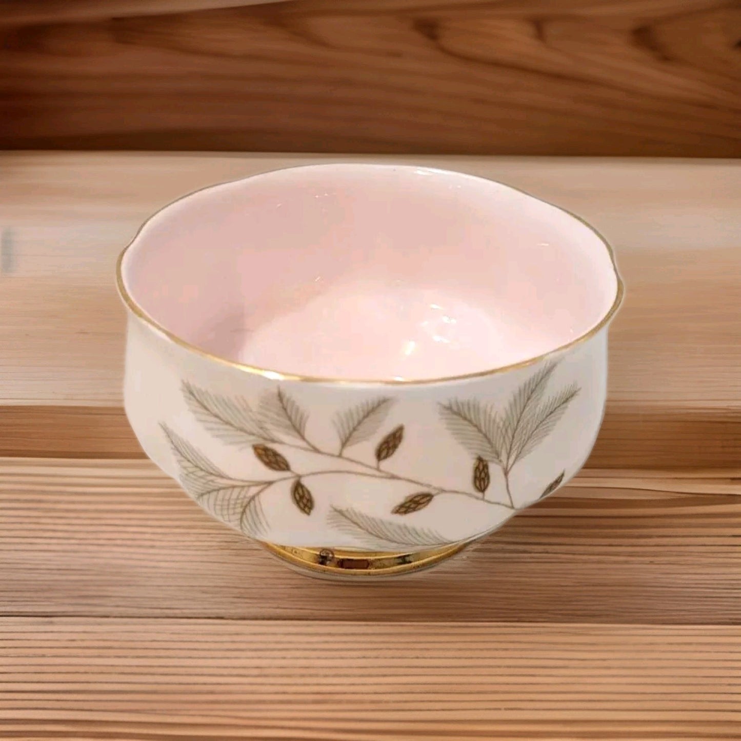 Royal Albert Braemar 1950s sugar bowl Countess Shape Pink Gold Tea