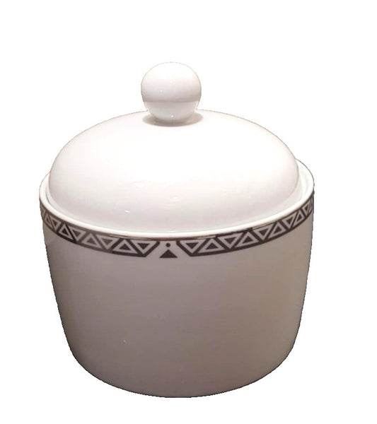 Royal Doulton Platinum Sugar Bowl And Lid preserves jar 2004