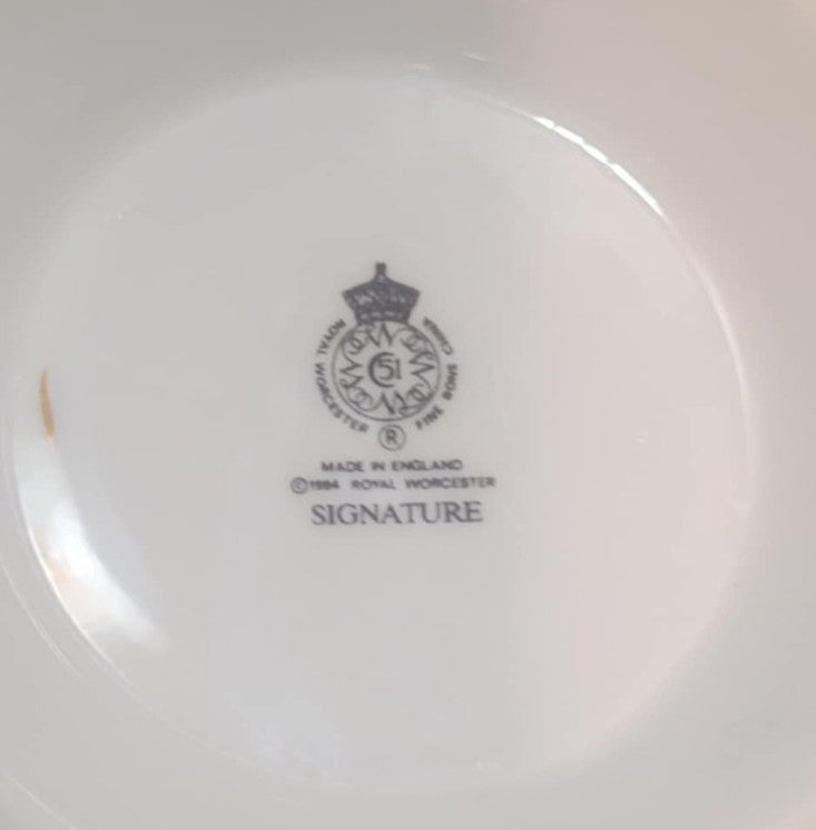 Royal Worcester Signature twin handled soup bowl coup