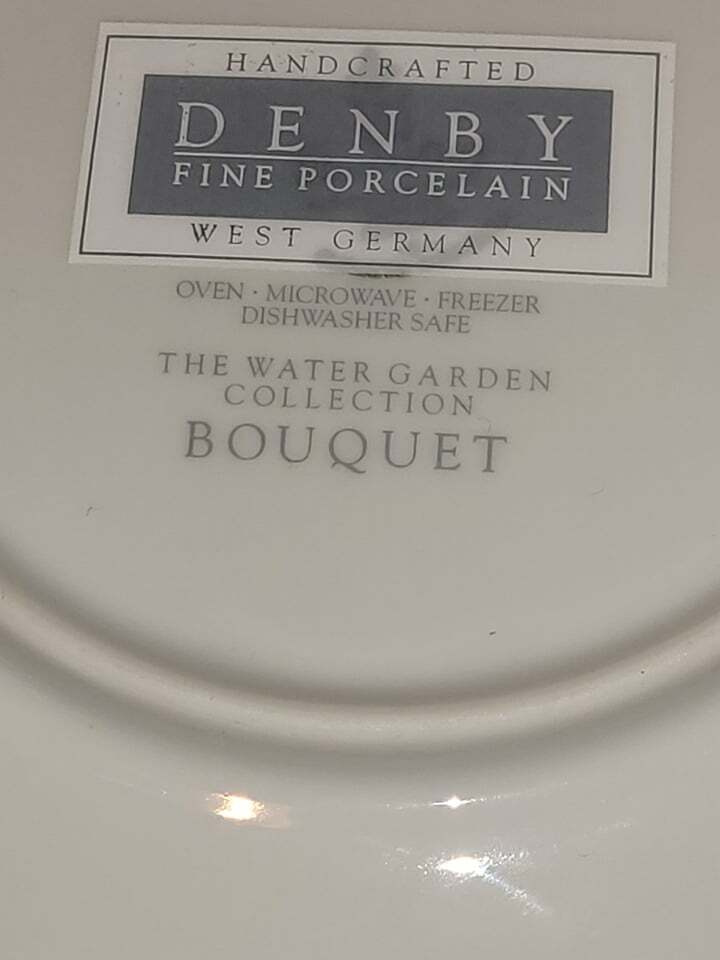 Denby BOUQUET Tea Plate The Water Garden Collection
