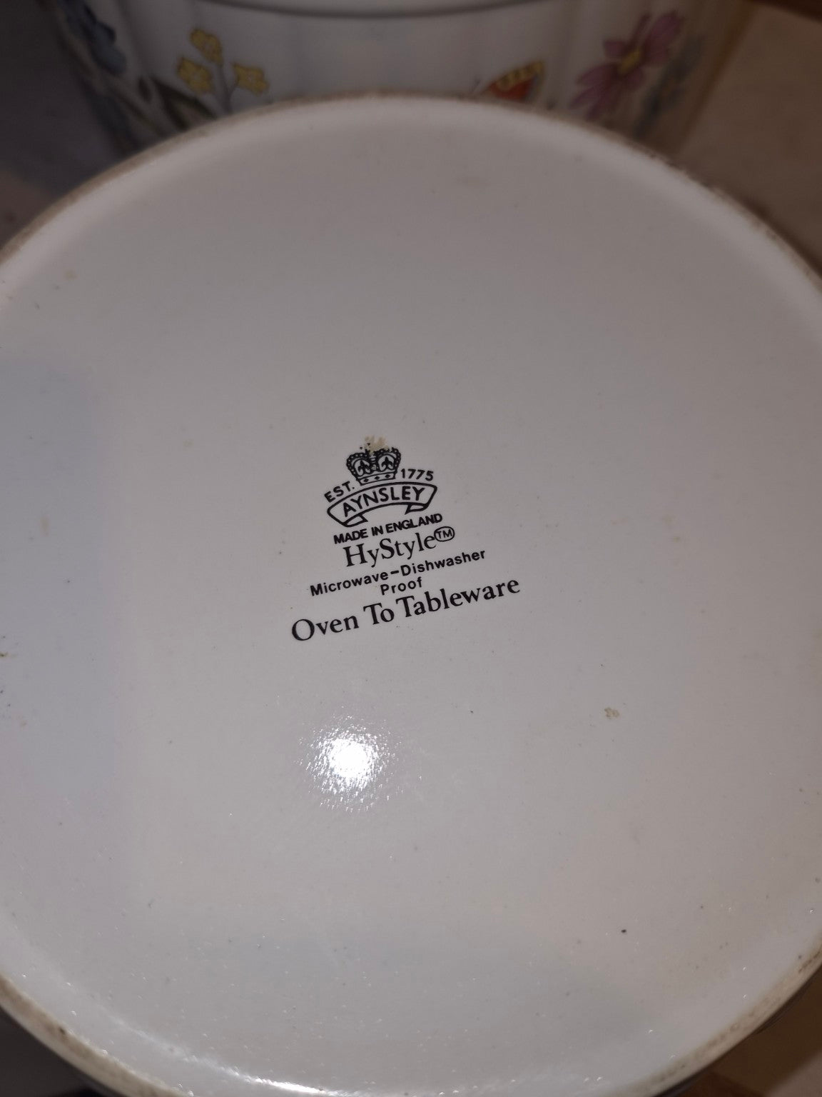 Aynsley Cottage Garden HyStyle 9" Lidded Casserole Tureen – Made in England