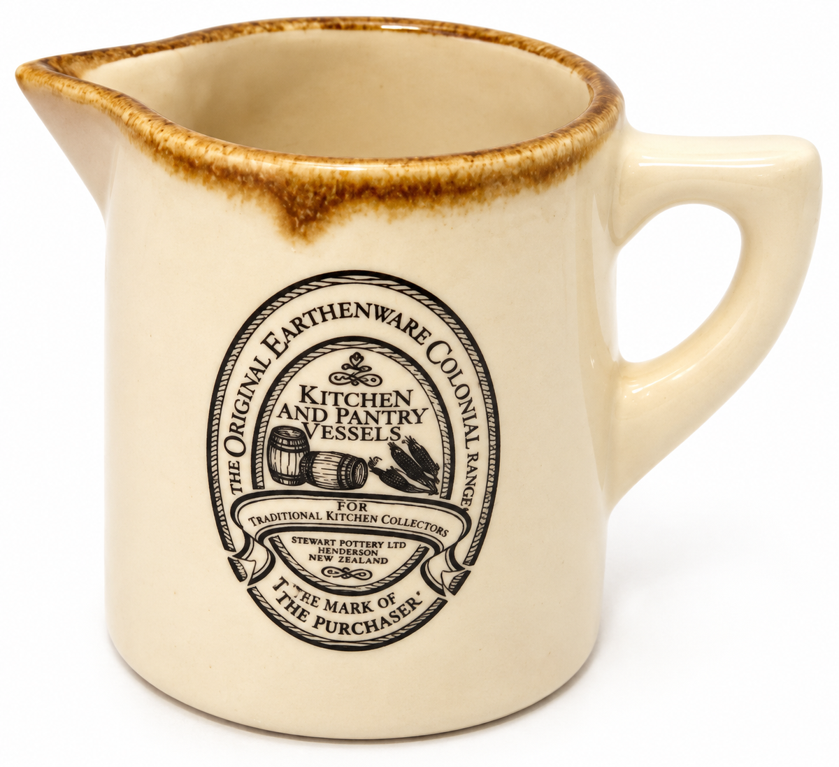Vintage Stewart Pottery New Zealand Colonial Ware Cream Jug