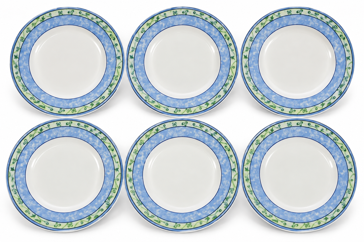 Set of 6 Wedgwood Watercolour 8¼" Salad & Dessert Plates