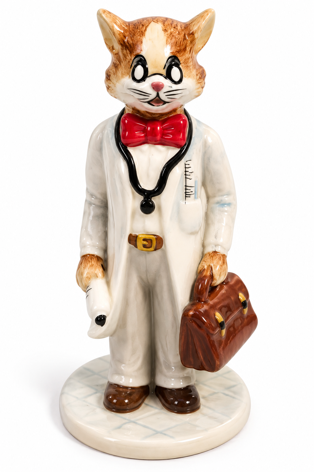 Paris Royal Funnycats “Victor Doctor” Porcelain Cat Figurine