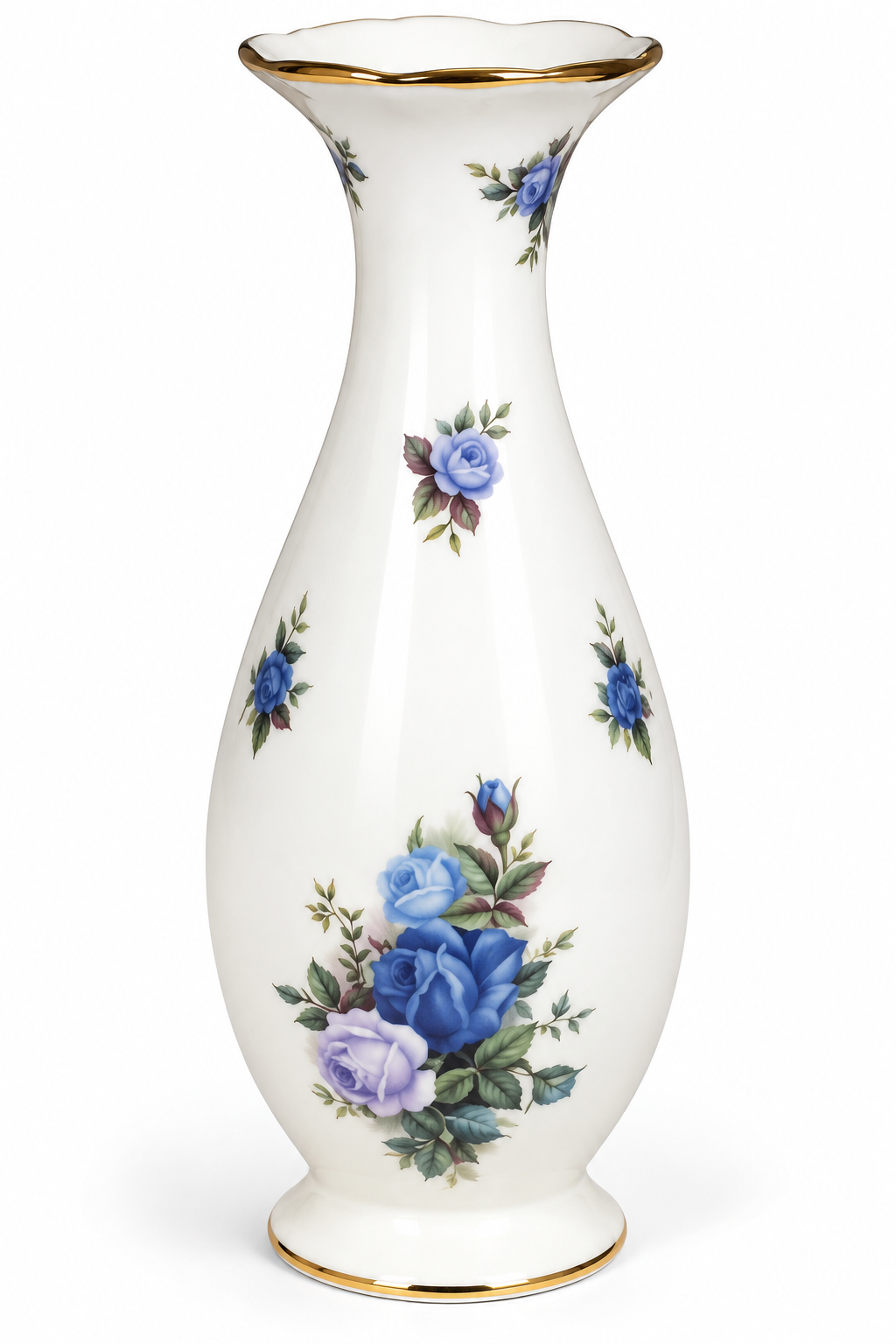 Royal Albert Moonlight Rose 8" Bud Vase – English Bone China 1987