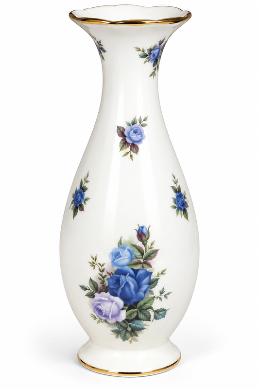 Royal Albert Moonlight Rose 8" Bud Vase – English Bone China 1987