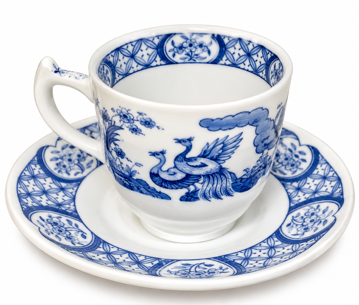 Furnivals Old Chelsea Blue Demitasse Coffee Cup & Saucer No. 647812
