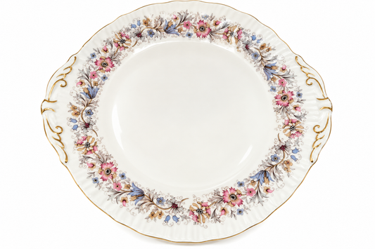 Paragon Meadowvale Vintage Bone China Eared Cake Plate – 9½"