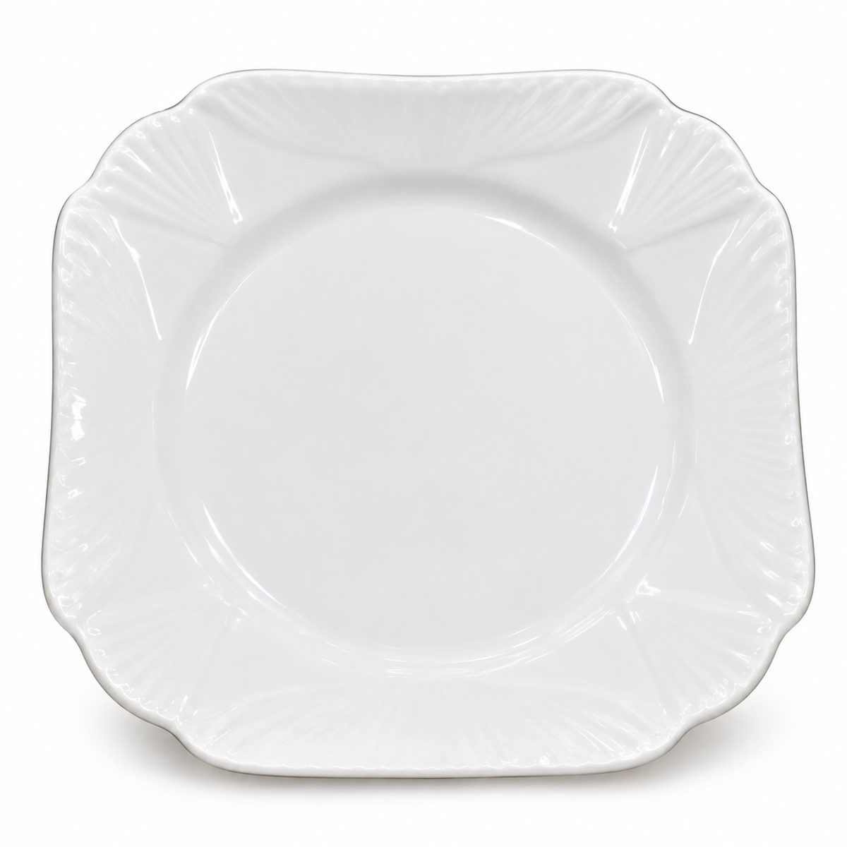 Shelley Dainty White Queen Anne 4½" Small Plate – Fine Bone China
