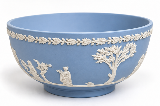 Wedgwood Pale Blue Jasperware Fruit Bowl – Lord Wedgwood Signature 1995