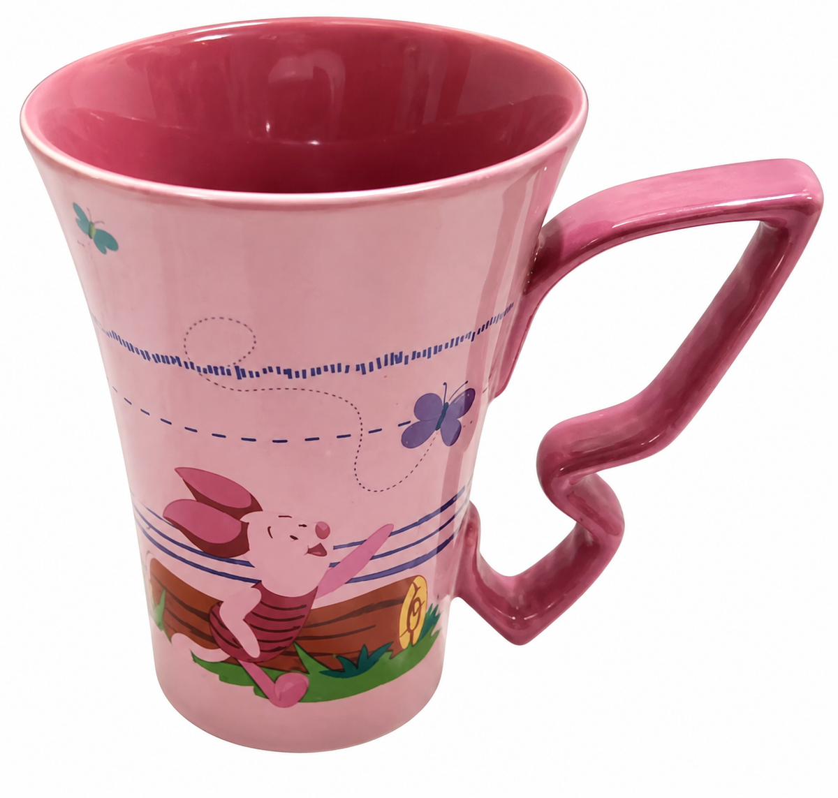 Disneyland Paris Exclusive Piglet Butterfly Handle Mug – Winnie the Pooh