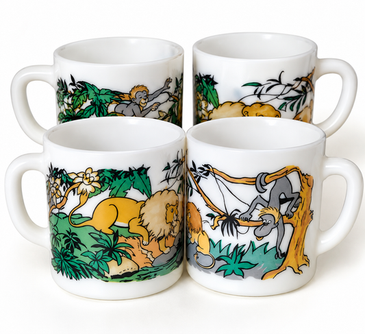 Arcopal Safari Jungle Vintage Mugs – Set of 4
