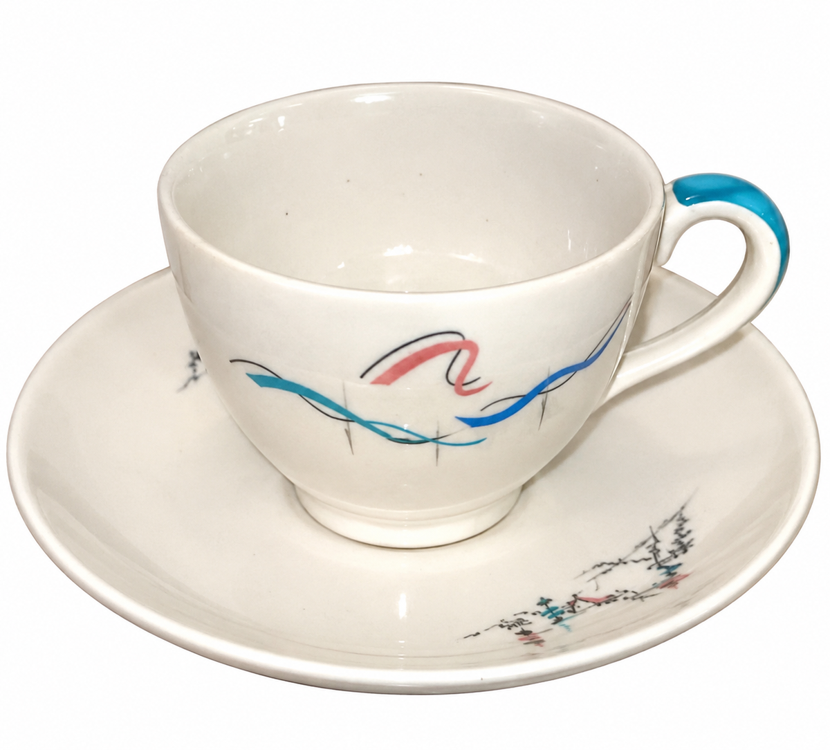 Royal Doulton Venetian Scenes D6449 Demitasse Cup & Saucer – 1955–1961