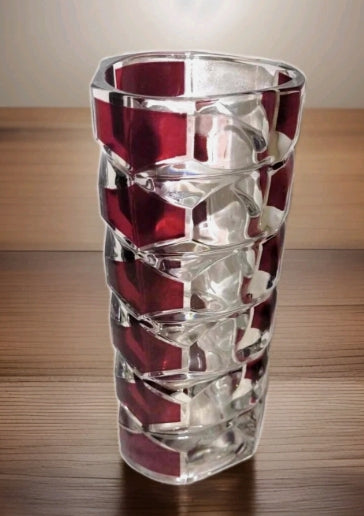 Vintage Luminarc J.G. Durand Windsor Rubis Red Glass Vase