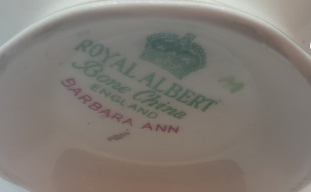 Additional photograph of the Royal Albert Barbara Ann cream jug
