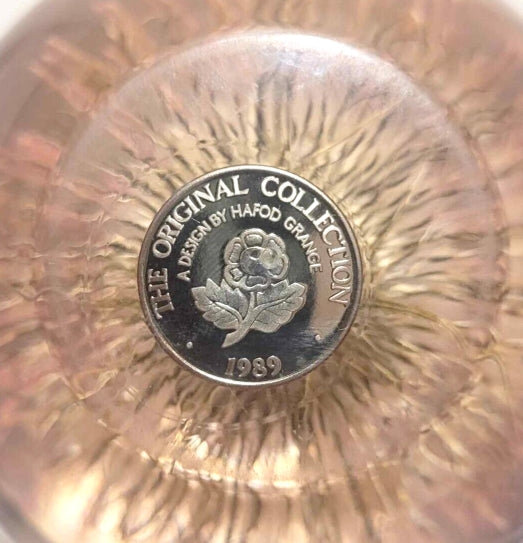 Vintage Hafod Grange Open Thistle Resin Paperweight – Original Collection 1989